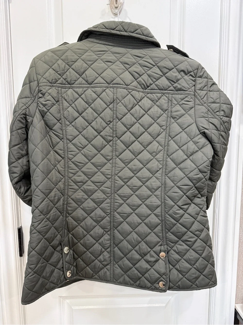 Women’s Michael Kors Quilted Olive Green Puffer Jacket